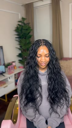 @hairbyshakenya  small ki. gypsy knotless + extra human hair curls Hairstyles Braiding Hair, Ponytail Hairstyles Braid, Haircuts Thin Hair, Hair Braids For Long Hair, Short Box Braids Hairstyles, Braided Hairstyles For Black Women Cornrows, Goddess Braids Hairstyles, Box Braids Hairstyles For Black Women, Braided Cornrow Hairstyles