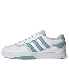 adidas originals Courtic 'White Mint Ton' GZ0777 Adidas Casual Sneakers With Three Stripes, Casual Adidas Logo Sneakers, Casual Adidas Sneakers For Streetwear, Casual Sneakers With Three Stripes For Streetwear, Casual Streetwear Sneakers With Three Stripes, Casual White Sneakers With Three Stripes, Fashion Performance, Stylish Sneakers, Adidas Originals