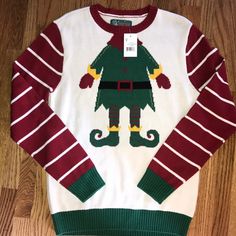 Party Sweater Christmas Men /Women Size M/2x Ugly Christmas Sweater Women, Party Sweaters, Christmas Men, White Sweaters, Ugly Christmas, Men And Women, Christmas Sweaters, Scoop Neck, Checks