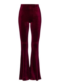 red velvet bell bottom pants 70s Goth Fashion, Hslot Outfits, 70's Aesthetic, Velvet Bell Bottoms, Deep Red Velvet, Velvet Flare Pants, Body Decor, Burgundy Outfit, Red Flare