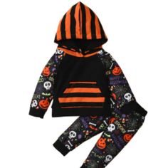 Boy's Hooded Halloween Getup - Cozy And Cute! Cotton + Polyester Blend Ensures He'll Be Comfy And Fly! This Stylish Set Comes Complete With Pants And A Hooded-Sleeve Sweatshirt. Playful Black Hooded Hoodie, Fun Black Hoodie For Winter, Toddler Minion Costume, Pumpkin Outfit, Boutique Style Outfits, Tie Dye Sweater, Omaha Nebraska, Adidas Girl, Halloween Outfit