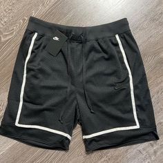 Nike Sportswear Statement Mesh Shorts Black White Mens Size M Ct5766-010 New Black Athleisure Sports Bottoms, Black Athleisure Bottoms For Sports, Black Moisture-wicking Athleisure Bottoms, Sporty Black Bottoms With Built-in Shorts, Nike Moisture-wicking Bottoms For Streetwear, Nike Sportswear Shorts With Moisture-wicking, Nike Moisture-wicking Sportswear Shorts, White Athletic Fit Sportswear Bottoms, Casual Moisture-wicking Bottoms For Sports