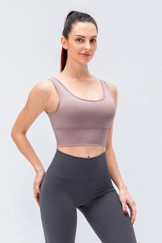 Color_Light Purple Seamless Nylon Gym Crop Top, Versatile Compression Sports Bra, Versatile High Stretch Sleeveless Sports Bra, High Stretch Sleeveless Versatile Sports Bra, Versatile High Stretch Sports Bra, Versatile Solid Color Sleeveless Sports Bra, Nylon Bra-friendly Crop Top For Gym, Versatile Sleeveless Sports Bra With 4-way Stretch, Versatile 4-way Stretch Sleeveless Sports Bra