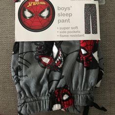 New With Tags Your Little Boy Can Lounge And Dream In Superhero Style In These Cool Spiderman Sleep Pants. Pair With A Spider-Man Tee To Match His Pj Pants. Pull-On Elastic Waistband Spider-Man Print Marvel 100% Polyester Machine Washable Spiderman Pajama Pants For Boys Spiderman Pyjama Pants, Gifts For So, Spider-man Backpack, Spiderman Boyfriend Gifts, Gifts For 13 Year Boy, Birthday Gifts For Guy Friends, What To Get Your Dad For Christmas, Spider Man Pants, Spiderman Boxers