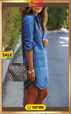 Plus Size Denim Long Sleeve Shirt Dress Summer Denim Top For Workwear, Long-sleeve Denim Dress For Casual Spring Wear, Long Sleeve Denim Dress For Casual Spring Wear, Long Sleeve Denim Dress For Casual Spring Days, Chic Long Sleeve Denim Dress For Day Out, Long Sleeve Denim Dress For Dress Down And Spring, Trendy Collared Denim Dress For Fall, Long Sleeve Medium Wash Denim Dress For Day Out, Summer Chambray Button-up Shirt Dress