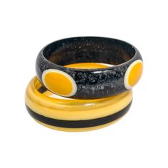 "Handmade Set of 2 Joinery Art Resin Lucite Bangles in Yellow and Grey Colors for Women HAND-CRAFTED WITH CARE:  Individually hand-crafted with love and care by our master artisans. One of its kind. We take utmost care to create these jewelry pieces with perfection. Since they are purely handmade, they may have slight variations, which is the natural outcome of Human artistry. Every piece is Individually made, So it may not be the same, but surely similar. Product specifications: Width of Bangle Retro Handmade Bangle Jewelry, Handmade Retro Bangle Bracelet, Handmade Retro Bangle For Gifts, Handmade Retro Bracelets As Gift, Yellow Retro Bracelet As Gift, Friendship Day Gifts, Lucite Jewelry, Daughters Day, Resin Bangles