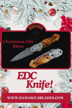 christmas gift ideas for the edc knife by damascullades com, via damascullades com