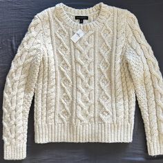 Banana Republic White Cream Wool Cable Knit Sweater Brand New With Tags! Never Worn, Still Has The Tags On. Size Xs. White/Cream Color. Heavy Weight Cable Knit Wool Sweater. Banana Republic Sweater, Sweater Brands, Cable Knit Sweater, Wool Sweater, White Cream, Cream White, Wool Sweaters, Heavy Weight, Cream Color