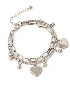 SPECIFICATIONSBrand Name: MOONBIFFYGender: WomenMaterial: MetalMetals Type: STAINLESS STEELBracelets Type: Chain & Link BraceletsOrigin: Mainland ChinaCN: ZhejiangItem Type: BRACELETSShape\pattern: HartModel Number: BX641Fine or Fashion: fashionGeslacht: VrouwenMateriaal: MetaalMetalen: KoperArmbandjes: Charm BraceletsAritkeltype: BraceletsCompatibiliteit: All CompatibleStijl: TRENDY Bracelet length 16+7cm, weight 18g Product Description: This jewelry is polished and plated by alloy. It has a smooth appearance, texture, style and quality Elegant Adjustable Alloy Heart Bracelet, Valentine's Day Heart-shaped Alloy Bracelet, Heart-shaped Alloy Bracelets As Gift, Heart-shaped Alloy Bracelet For Gift, Dainty Adjustable Alloy Charm Bracelet, Valentine's Day Alloy Bracelet, Silver Heart-shaped Alloy Bracelets, Gold Alloy Bracelets For Valentine's Day, Trendy Adjustable Chain Bracelet For Valentine's Day