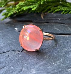 "14k Rose Gold Sterling Silver Cherry Quartz Hammered Band Ring Size 6.75 Up for offer is a beautiful hand made 14k rose gold over solid sterling silver charry quartz cabochon hammered band ring. Ring is marked \"925\". Measurements Ring Size: 6.75 Band Width: 1.5mm Cherry Quartz: 13mm x 13mm x 4.2mm Weight: 2.4 g Materials -14k Rose Gold -Sterling Silver -Cherry Quartz Condition: New; Please inspect pictures for overall condition. This item comes from a clean, smoke free household. Item will sh Polished Rose Gold Sterling Silver Rings, 14k Rose Gold Round Rings Fine Jewelry, Polished Finish Rose Gold Sterling Silver Rings, 14k Gold Pink Rings With Polished Finish, Rose Gold Sterling Silver Rings With Polished Finish, 14k Rose Gold Polished Rings, 14k Rose Gold Fine Jewelry Rings, Adjustable 14k Rose Gold Rings For Gifts, Fine Jewelry Rose Gold Ring With Polished Finish