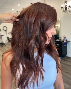 A L L O V E R C O L O R ⚡️ My client was debating if she wanted to add brightness to her hair or go all one color. She decided one color so we did a switch up and gave her a different change! She wanted a copper color and our results are in. 🤌🏽 Want this color? Ask for Cowboy Copper🤠🧡 #hair #haircolor #haircolorist #allovercolor #coppervibes #copperhair #cowboycopperhair #bayareahair #sanjosehair #sanjosehairstylist Darker Cowboy Copper Hair, Cowboy Copper Hair Brunette Ombre, Cowboy Copper Hair With Dimension, Cowboy Copper On Dark Hair, Dark Cowboy Copper, Chocolate Cowboy Copper Hair, Cowboy Copper Hair Dark, Cowboy Brown Hair, Cooper Cowboy Hair