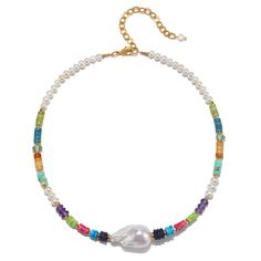 The Rainbow Cloud Nine Choker is a playful take on a Sequin classic. Colorful semi-precious beads and freshwater pearls frame a centerpiece baroque pearl for a piece that can be worn beach-to-bar. Multicolor Pearl Drop Necklace, Bohemian Beaded Baroque Pearl Necklace, Multicolor Beaded Necklace With Pearl Pendant, Multicolor Pearl Necklace With Pendant, Colorful Beads Pearl Necklace For The Beach, Colorful Beads Pearl Necklace For Beach, Colorful Beaded Pearl Necklace For The Beach, Beach Pearl Necklace With Colorful Beads, Multicolor Bohemian Jewelry With Pearl Drop