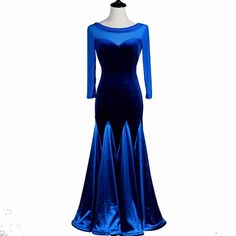 Womens A-Line Maxi Round Neck Long Sleeve Ballroom Dress – DANCEYM Stretch Long Sleeve Evening Dress For Gala, Stretch Long Sleeve Dress For Evening, Long Sleeve Stretch Mermaid Evening Dress, Fitted Blue Long Sleeve Maxi Dress, Prom Evening Dress With Long Sleeves And Stretch Fit, Stretch Long Sleeve Prom Evening Dress, Prom Evening Dress With Long Sleeves And Stretch, Prom Evening Dress With Long Sleeves, Full Length Long Sleeve Dress For Fall Party