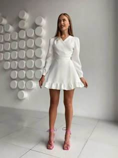 Ruffles A Line Long Sleeve High Waist Mini Dress







Size

S / cm

M / cm

L / cm

XL / cm

XXL/cm





RUS

42

44

46

48

49





US

4-6

8-10

12

14

16





UK

8

10

12

14

16





AU

8

10

12

14

16





EU

34-36

38-40

42

44

16





Bust

Tile

84

88

92

96

100





Recommend















Waist

Tile

70

74

78

82

86





Recommend















Hip

Tile















Recommend















Sleeve

56

57

58

59

60





Shoulder

32

33

34

35

36





Sash Mini White Dress, Jumpsuit Outfit, Super Cute Dresses, White Dress Summer, Sweet Dress, Dress Party, Party Dresses For Women, Mini Fashion, Dress Summer