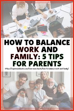 Knowing how to balance work and family as a busy parent isn't easy. These five tips will help parents with balancing work and family life. How To Balance Work and Family: 5 Tips for Busy Parents - SuperMomHacks | how to balance work and family as a mom | how to balance work and family as a dad | balancing work and family | balancing family and work | how do you balance both your family and your job | balance career | balance family | family or career | balancing career and family life Postpartum Care Kit, Parenting Discipline, Working Mom Tips, Parenting Boys, Mom Planner, Tips For Parents, Intentional Parenting, Parenting Inspiration, Parenting Help