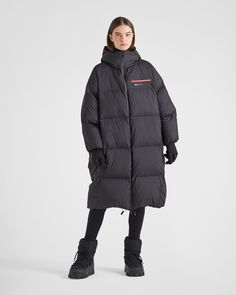 Black Nylon Outerwear For Cold Weather, Technical Waterproof Nylon Outerwear, Technical Windproof Black Outerwear, Waterproof Nylon Outerwear For Winter Sports, Black Technical Outerwear For Fall, Technical Black Outerwear For Fall, Black Polyamide Outerwear For Fall, Technical Nylon Outerwear For Winter Sports, Technical Nylon Outerwear With Detachable Hood