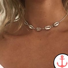 Silver Shell Necklace Short Pendant Necklace, Shell Choker, Choker Collar Necklace, Seashell Necklace, Gold Jewelry Necklace, Summer Necklace, Shell Jewelry, Shell Pendant, Simple Jewelry