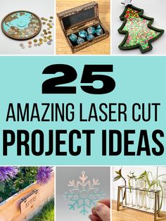 25 amazing laser cut project ideas that are easy to make and great for christmas or new year's eve