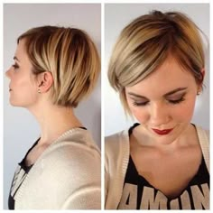 Haircuts For Straight Fine Hair, Kort Bob, Cute Short Haircuts, Bob Hairstyles For Fine Hair, Short Straight Hair, Best Short Haircuts, Bob Haircuts For Women, Short Bob Haircuts, Short Pixie Haircuts