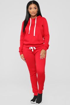 3 Solid Hoodie, Tracksuit Set, Long Sleeve Bodycon, Red Hoodie, Sweater Set, Womens Loungewear, Rompers Women, Red Fashion, Cropped Hoodie