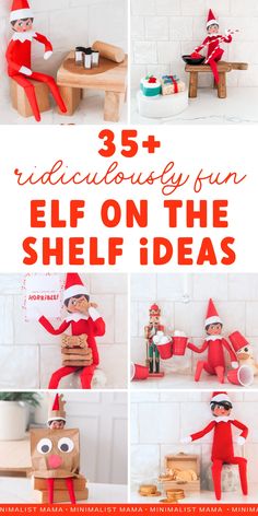 the elf on the shelf has been made with cardboard boxes