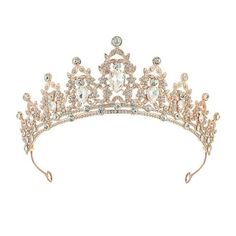 Description: Add a touch of elegance and glamour to your special occasions with this stunning tiara. Crafted with high-quality metal alloy trim and curved ends for a perfect fit, this headpiece is specially designed for women and girls. The sparkling design makes it perfect for weddings, birthdays, proms, costume parties, theater, bridal showers, baby showers, photo shoots, Halloween, or any other special event. The pin ends ensure a secure fit, and the beautiful packaging makes it an ideal gift Princess And The Frog Crown, Quince Tiaras, Tiana Crown, Pretty Crowns, Fantasy Crowns, Princess With Crown, Quince Crowns, Claire Morgan, Diy Tiara