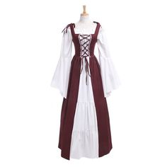 Medieval Renaissance Retro Square Neck Strapped Tunic Dress

Material: Polyester

Style: Halloween, Retro, Costume, Cosplay

Size: S, M, L, XL, 2XL, 3XL, 4XL, 5XL

Color: Black, Dark Blue, Dark Green, Green, Light Blue, Light Yellow, Red, White, Wine Red

Season: Spring, Autumn, Winter, Summer Vintage Corset Dress, Medieval Costumes, Carnival Parade, Medieval Cosplay, Corsets Vintage, Halloween Retro, Robes Vintage, Vintage Corset, Medieval Costume