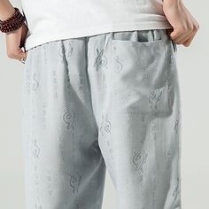 Men's Linen Pants Trousers Summer Pants Beach Pants Pleated Pants Drawstring Elastic Waist Plain Comfort Outdoor Daily Holiday Linen / Cotton Blend Fashion Casual Beige Grey Inelastic Gray Harem Pants With Elastic Waistband For Spring, Non-stretch Harem Pants With Elastic Waistband For Leisure, Gray Bottoms For Leisure Summer Wear, Spring Gray Harem Pants With Elastic Waistband, Summer Harem Pants For Leisure With Relaxed Fit, Summer Harem Pants With Relaxed Fit For Leisure, Summer Leisure Harem Pants With Relaxed Fit, Summer Leisure Harem Pants Relaxed Fit, Summer Ankle-length Cargo Pants For Loungewear