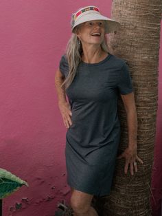 Introducing our new favorite go-to: the Tee Shirt Dress. Crafted from super-soft fabric that strikes that perfect balance—just enough weight to drape without revealing too much—it's the ultimate solution to comfort and style. With a modest length that keeps things casual yet chic, this dress is all about being effortless. Whether you're running errands or meeting friends, simply slip it on and you're ready to take on the day. Versatile enough to dress up with accessories or keep it laid-back wit Relax Lifestyle, Meeting Friends, Sports Skirts, Tee Shirt Dress, Pacific Blue, Summer Skirts, Dress Cuts, Dress Size Chart, Athletic Wear