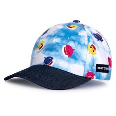 Nickelodeon Boys' Baseball Cap – Baby Shark Curved Brim Snap-Back Baseball Hat is the perfect choice for a summer full of having fun at playgrounds and hanging out at the beach. This cute Baby Shark snap-back baseball cap for boys is a perfect match that will look super cute with just about any outfit. Video Baby Shark, Baby Boy Batman, Shark Character, Hat For Boys, Kids Baseball Caps, Sharks For Kids, Colorful Baby, Childrens Hats, Baseball Design