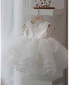 Get 10% off now! Buy beautiful ruffled ballgown tulle flower girl dress with sequins at cheap price online. Free stable shipping and pro custom service since 2009. Fitted Tulle First Communion Dress With Ruffles, Ruffled Tutu Dress For First Communion, White Princess Style Organza Pageant Dress, White Princess Style Pageant Dress In Organza, White Princess Pageant Dress In Organza, White Princess Organza Pageant Dress, White Tulle First Communion Dress With Ruffles, Tulle Pageant Dress With Ruffles For Wedding, Wedding Pageant Dress With Ruffles