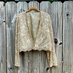 Gorgeous Silk And Beaded Jacket Size 16 Nwot Frog Closures To Bottom Of Jacket Elegant Beaded Outerwear For Spring, Vintage Beaded Outerwear For Spring, Beaded Vintage Outerwear For Spring, Spring Vintage Beaded Outerwear, Beaded Jacket, Taupe Color, No Brand, Size 16, Jackets For Women