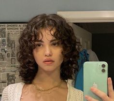 Brown Curly Hair Shoulder Length, Shoulder Length Curly Hair Curtain Bangs, Hairstyles For Short Wavy Hair Natural, Straight Bangs On Curly Hair, Haircut For Short Curly Hair For Women, Bangs On Short Curly Hair, Short Curly Hair And Bangs, Short Curly Hair Styles With Bangs, Bangs For Short Curly Hair