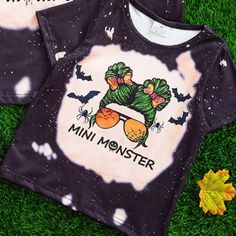 Super Soft T Shirt. Light Weight And Super Cute. We Have A Few Momster Matching Shirts. Follow Us On Facebook B Girli Boutique Family Matching Black Tops With Character Print, Black Family Matching Tops With Character Print, Playful Black T-shirt With Character Print, Cute Black Printed Tops, Fun Black Printed Top, Cute Orange Tops With Cartoon Print, Playful Black Top With Letter Print, Playful Black Tops With Letter Print, Orange Character Print Short Sleeve Top