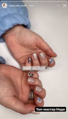 Funky Nail Inspo Short, Nail Polish 2023, Square Nails Designs, Nails Art Tutorial, Minimal Nails Art, Cow Nails, Short Gel Nails, Nude Nail Designs, Modern Nails