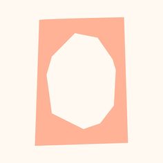 an image of a pink and white background with the shape of a pentagon on it