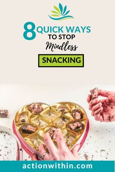 Are you really good at planning healthy meals, but notice things go awry during the hours in between those meals? Mindless snacking can put you over the limit of food you want to be
consuming in a day and fill you up with sugar and other things you want to avoid.  Finding smart ways to change that mindless snacking habit can help you lose weight and protect your health. #healthylifestyle #goodeatinghabits #weightloss #healthandfitness #exercise #diet #balancediet #actionwithin Sugar Free Gum, Did You Eat, The Hours, Healthy Diet Plans