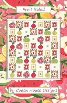 the cover of fruit salad by coach house designs, featuring watermelon and apples