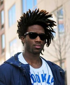 Hairstyles Reference, Men Locs, Cabelo Black, Pretty Dreads, Colored Dreads, Mohawk Hair, Partial Dreads, Afro Fade