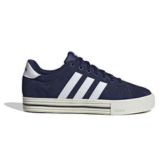 Stride with style in the daily 4. 0 shoes from adidas, a unisex choice for casual or street wear. These low-profile, sport-inspired shoes boast a durable rubber outsole and comfortable textile-synthetic upper for everyday comfort. With regular fit and lace closure, this footwear offers a classic spin to the modern skateboarding aesthetic.Features: ComfortClosure Type: Lace-UpUpper/Outer Base Material: 50% Synthetic, 50% TextileShoe Lining Material: SyntheticSole Material Content: 100% RubberCou… Urban Low-top Sneakers With Three Stripes, Adidas Canvas Shoes With Vulcanized Sole For Streetwear, Adidas Low-top Canvas Shoes For Streetwear, Adidas Vulcanized Canvas Shoes For Streetwear, Blue Adidas Skateboarding Sneakers, Urban Sneakers With White Sole And Three Stripes Branding, Skateboarding Aesthetic, Street Shoes, Adidas Shop