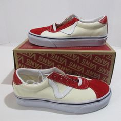 Available Is An Authentic Pair Of Vans Epoch Sport Racing Sneakers Size 3.5m Us. The Shoes Are "Racing Red / Classic White." The Shoes Are New In The Box (Sorry No Lid) And Retails For $60.00. Don't Miss Out On This Tremendous Deal Act Now!! Sporty Vans Skate Shoes For School, White Vans Canvas Shoes For Skateboarding, Sporty Canvas Shoes With Red Sole And Round Toe, White Sporty Non-slip Canvas Shoes, White Non-slip Sporty Canvas Shoes, Red Round Toe Canvas Shoes, Sporty White Non-slip Canvas Shoes, Vans Sporty Non-slip Sneakers, White Canvas Shoes With Red Sole And Round Toe