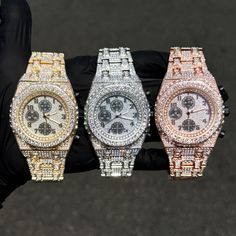 Step into elegance with this iced-out diamond timepiece that mirrors genuine luxury watches. We utilize premium simulated diamonds crafted from high-refractive crystals, ensuring a sparkle that rivals authentic diamonds under the light! Specifications: - Gender: Men's  - Case Size: 42mm - Movement: Quartz Movement - Battery: Included - Sizing: 7-inch band - Adjustable: Links are removable to fit your wrist - Back: Stainless Steel - Lock: Fold-over Clasp - Stone: VVS Diamond Simulate - Case Material: Alloy - Finish: Gold/Silver/Rose Gold/Two-Tone Plating  Whether you're dressing up for casual days, or events, or gifting someone special on occasions like Graduations, Valentine's Day, Anniversaries, Birthdays, Thanksgiving, Christmas, New Year, or Father's Day, this watch serves as the perfec Car Girlfriend, Stone Rings For Men, Y2k Outfits Men, Louis Vuitton Iphone Wallpaper, Lady Watch, Diamond Watches, Diamond Watches For Men, Expensive Jewelry Luxury, Gold Money