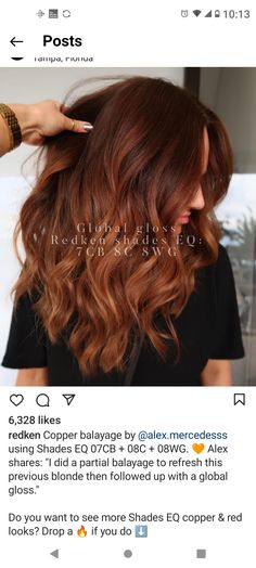 Red Hair Formulas, Golden Copper Hair Color, Matrix Hair Color, Pumpkin Spice Hair, Copper Brown Hair, Cinnamon Hair, Matrix Hair, Redken Hair Color, Redken Hair Products