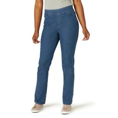 Chic Women's Plus Size Easy Fit Elastic Waist Pull On Pant Simplicity plus comfort equals the Chic Classic Collection Womens Easy-Fit Elastic-Waist Pant. The pull-on styling, flat elastic waistband and straight leg fit make these pants the perfect solution for the office or leisure activities. Available in a variety of sizes and colors, they provide a slim silhouette and are fitted through the seat and thigh. The cotton blend paired with spandex gives you plenty of flexibility as you move throug