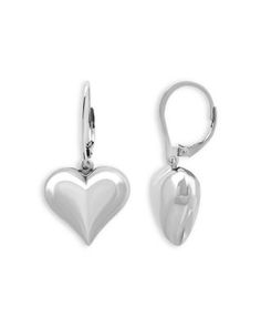 Aqua Heart Drop Earrings in Sterling Silver - Exclusive White Gold Double Heart Earrings With Heart Charm, Heart-shaped Earrings With Heart Charm For Formal Occasions, Formal Heart Shaped Earrings With Heart Charm, Formal Heart-shaped Earrings With Heart Charm, Formal Heart-shaped Earrings For Pierced Ears, Formal Heart Charm Drop Earrings, Formal Drop Heart Charm Earrings, Formal Heart Drop Earrings, Hypoallergenic Heart-shaped White Gold Earrings