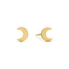 description These Gold Vermeil Crescent Moon Stud Earrings are a great addition to your ear stack! end description materials Gold Vermeil Hypoallergenic, lead and nickel free end materials details Height 6mm Post Length 9mm end details sku #E511-G end sku Gold Moon Earrings, Moon Stud Earrings, Moms Bracelet, Sapphire Studs, Moon Studs, Gold Statement Ring, Ear Stack, Nose Jewelry, Tiny Studs