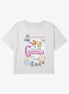 60% Cotton  40% PolyesterWash cold; dry lowImportedListed in youth sizes Disney Princess Shirts For Women, Cinderella Disneybound, Cinderella Shirt, Disney Fits, Disney Apparel, Disney Princess Shirts, Princess Shirt, Disney Bounding, Disney Cinderella