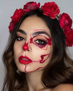 Caveira Halloween, Holloween Makeup, Face Art Makeup