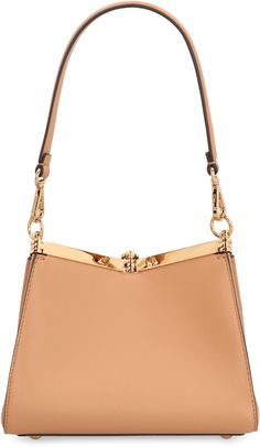 100% Calf Gold Calf Leather Bag With Gold-tone Hardware, Leather Clutch With Palladium Hardware, Leather Clutch Evening Bag With Palladium Hardware, Chic Gold Calf Leather Shoulder Bag, Gold Calf Leather Shoulder Bag, Gold Calf Leather Shoulder Bag For Formal Occasions, Leather Clutch Evening Bag, Gold Calf Leather Shoulder Bag For Everyday, Chic Shoulder Bag With Palladium Hardware