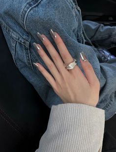 2023 Nails, Wow Nails, Hello Nails, Punk Nails, Gel Nails Diy, Casual Nails, Cute Nail, Classy Acrylic Nails, Nails Only